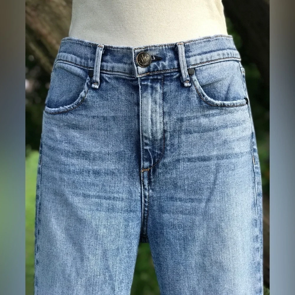 RAG & BONE High Rise Straight Leg Light Stone Wash Jeans Size 26 Zipper Fly - Picture 4 of 13